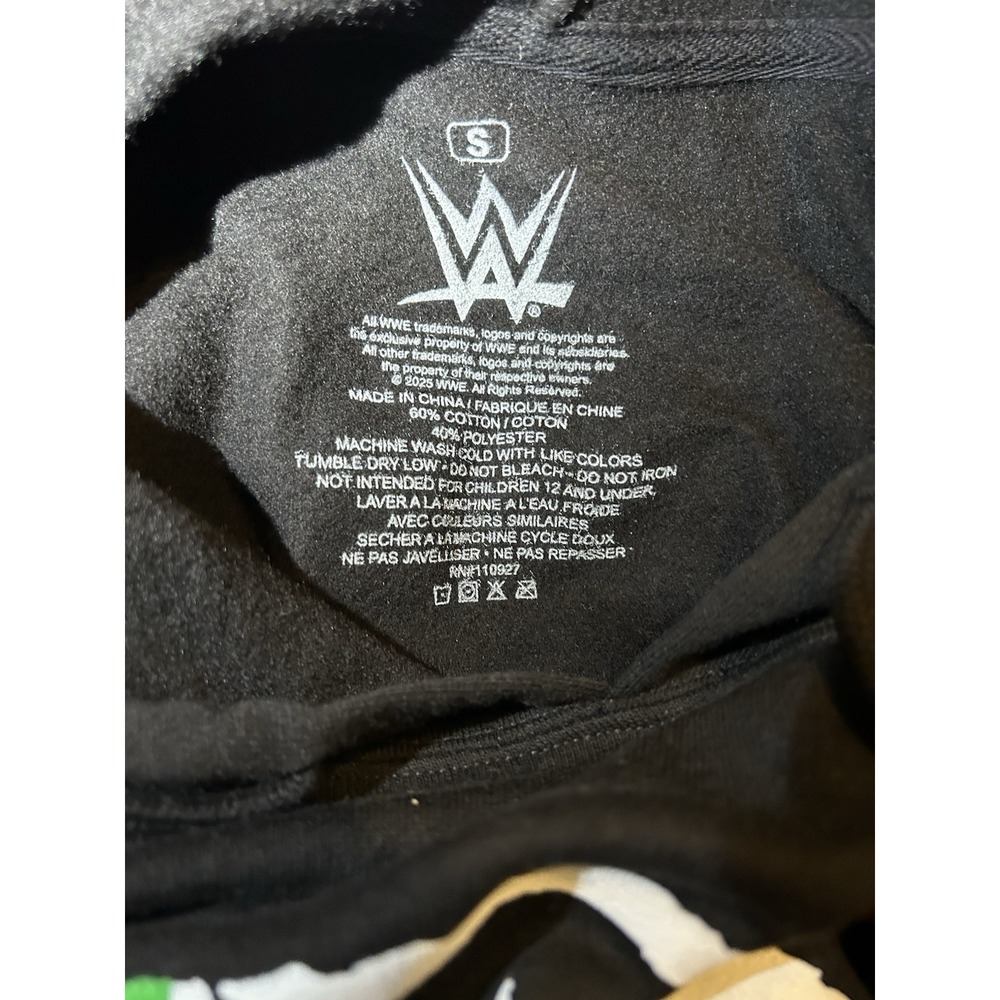 D Generation X Hoodie Black WWE WWF DX Pullover Sweatshirt Men's Small New - Picture 5 of 5